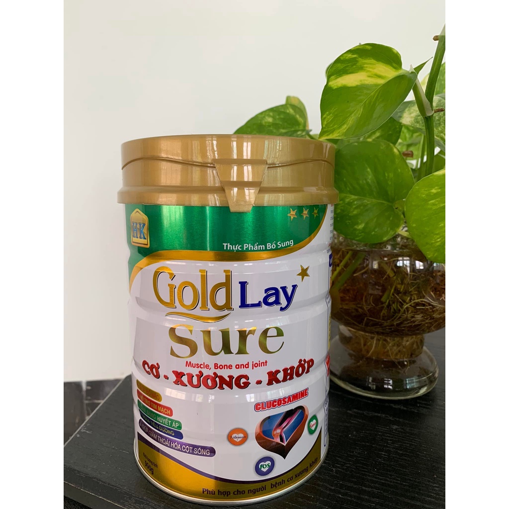 Sũa xương khớp Goldlay Sure 900g dinh dưỡng chuyên biệt cho CƠ XƯƠNG KHỚP với Glucosamine (date 2024)