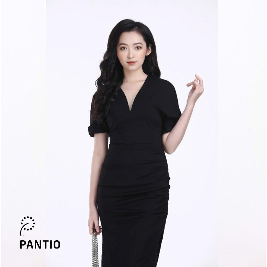 FDC92565 - Đầm công sở ngắn tay dáng ôm - PANTIO