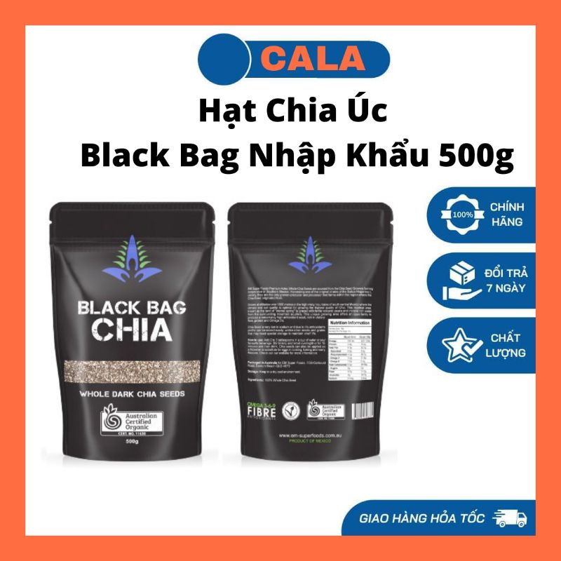 Hạt Chia Úc Black Bag Nhập Khẩu 500g