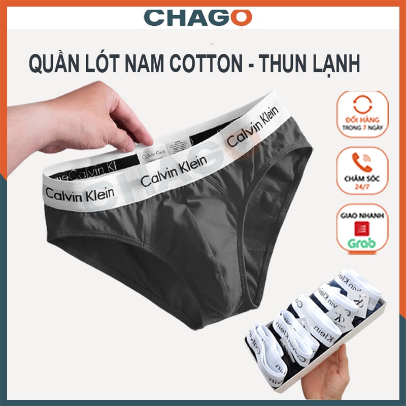 Quần sịp nam tam giác cao cấp Quần lót nam cotton thun lạnh thông hơi mặc ngủ mặc nhà hàng đẹp CHAGO CK SIP007