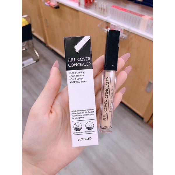 CHE KHUYẾT ĐIỂM CATRICE LIQUID 5ML +  Dr. Cellio Full Cover Concealer