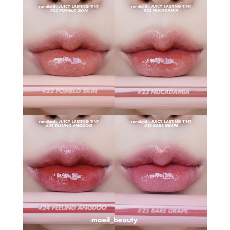 Son Romand Summer - dòng Juicy Tint bóng và Zero Velvet kem