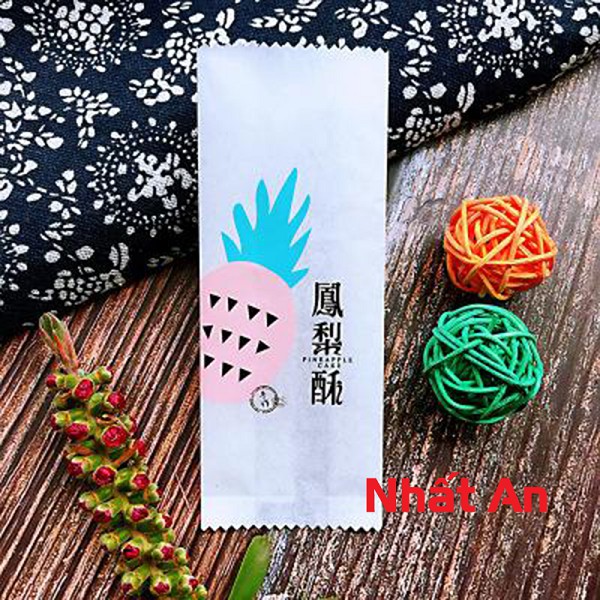 Túi bánh dứa thắt eo 12.8x5x3cm - 100 cái