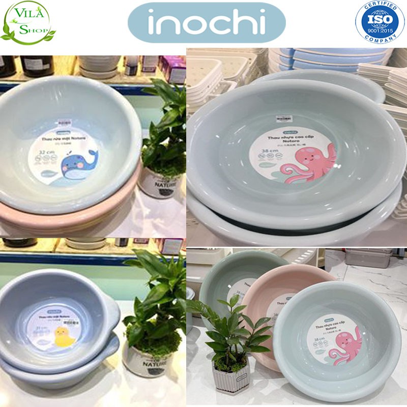 [ 4 Size ] Thau Rửa Mặt, Chậu Rửa Mặt Notoro Inochi Nhựa Cao Cấp, Chắc Chắn, Sang Trọng An Toàn Cho Sức Khỏe