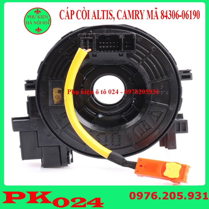 Cáp Còi Cho Xe Ô Tô Altis 2010-2016, Camry 2010-2014 Mã 84306-06190 Loại 1 Dây Giắc 12x4x14x4