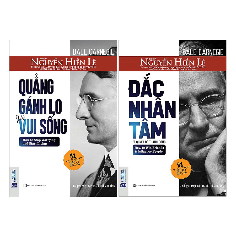 Combo sách - Đắc Nhân Tâm + Quẳng Gánh Lo Đi Và Vui Sống (Nguyễn Hiến Lê - Bộ Sách Sống Sao Cho Đúng)