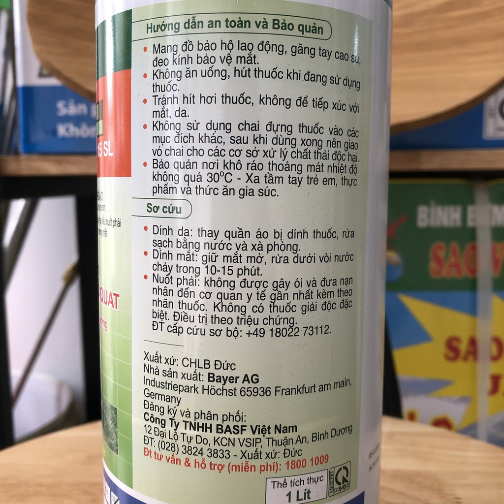 [Giá sập sàn] Thuốc trừ cỏ Basta chai 1 lít - cháy khô nhanh chỉ sau 2 tới 3 ngày