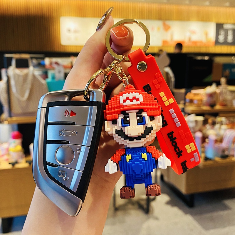 Móc Khóa Silicon Hình Nhân Vật Hoạt Hình Super Mario