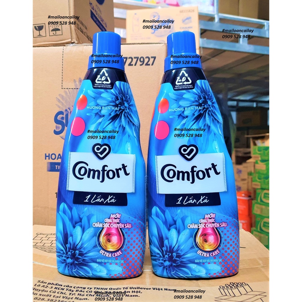 Nước xả vải Comfort đủ màu chai 800ml