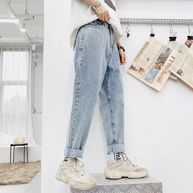 QUẦN BAGGY JEANS ỐNG SUÔNG (hình chụp thật)