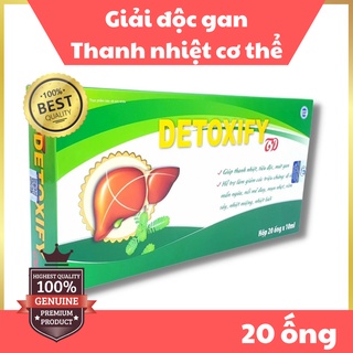 Detoxify - Hỗ trợ thanh nhiệt, tiêu độc, mát gan (Hộp 20 ống x 10ml)