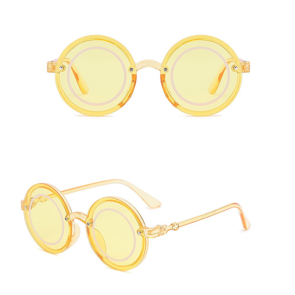 Kính mát tròn chống nắng phân cực mặt tròn cổ điển dễ thương cho bé