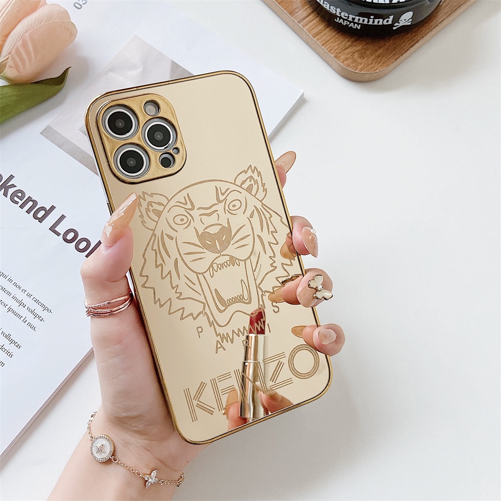 Ốp Điện Thoại TPU Silicon Mềm Mạ Vàng Sang Trọng Cho IPhone 13 12 11 Pro Max XS Max X 8 7 Plus