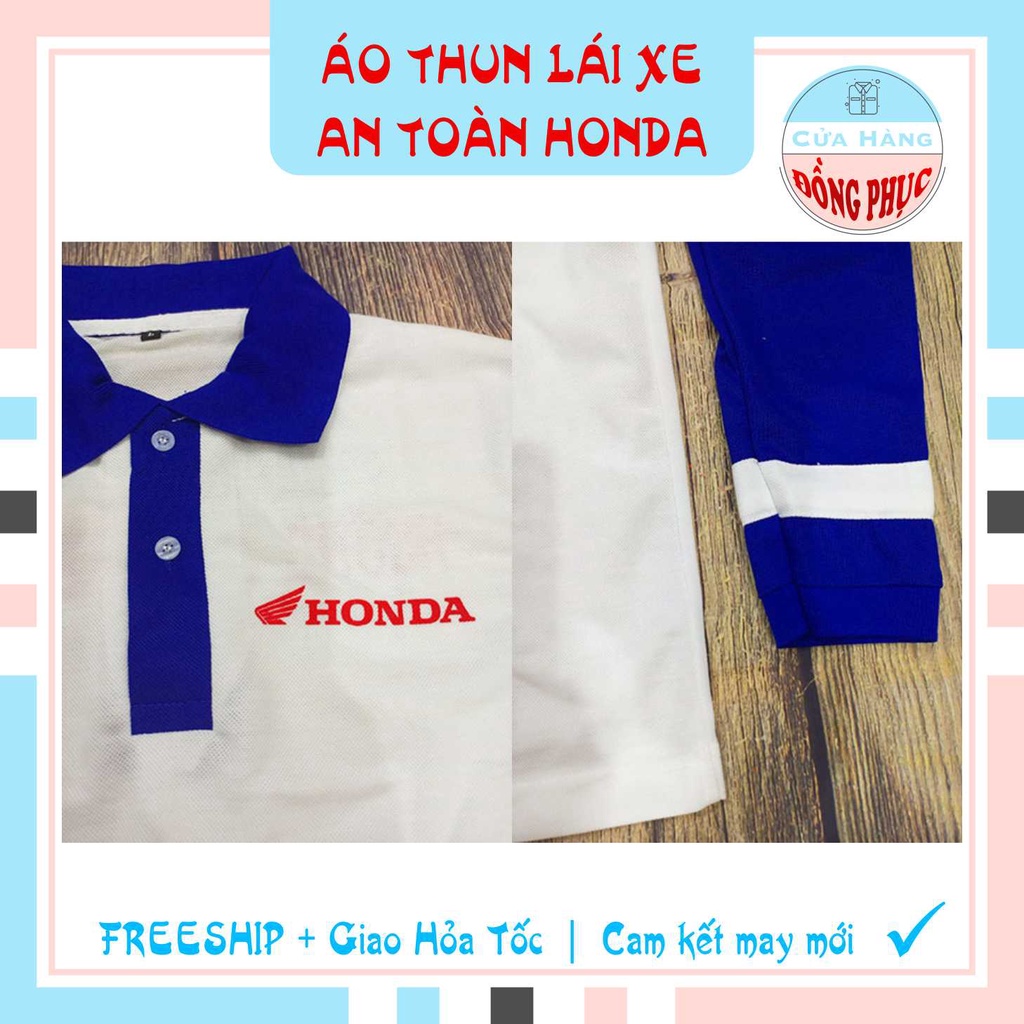 ĐỒNG PHỤC ÁO THUN LÁI XE AN TOÀN - ÁO THUN LÁI XE AN TOÀN CHÍNH HÃNG HONDA, ĐÚNG CHUẨN CỦA HONDA