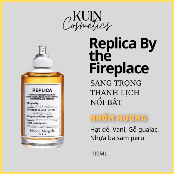 Nước hoa nam nữ Maison Replica By Fireplace, Jazz club, Matcha Meditation 100ml- Mùi hương sang trọng và lôi cuốn- Kuin.