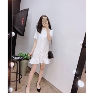 Sale Đầm sơ mi đuôi cá