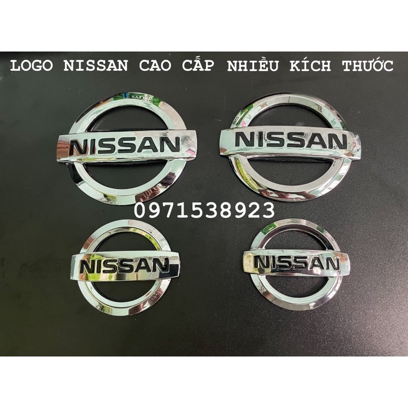 LOGO NISSAN DÁN ĐẦU HOẶC ĐUÔI XE HÀNG CAO CẤP NHIỀU KÍCH THƯỚC