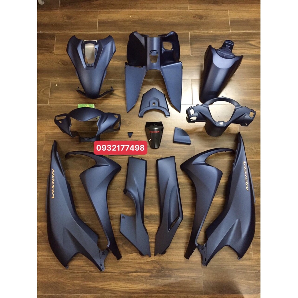 NHỰA MÀU 15 MÓN XANH NHÁM   VISION 2021 ZIN CHÍNH HÃNG HONDA