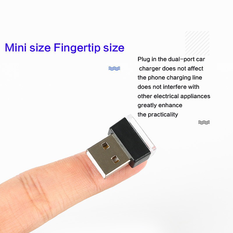 Đèn LED Usb mini Không Dây Trang Trí Nội Thất Xe Hơi