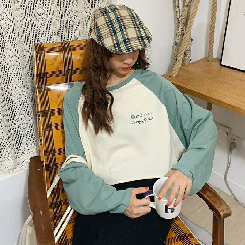 [Mã FAMAYWA giảm 10K đơn 50K] ÁO CROPTOP FORM RỘNG PHỐI TAY A3 | BigBuy360 - bigbuy360.vn