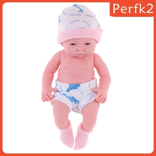 25cm Soft Vinyl Realistic Infant Newborn Baby Doll Kids Toy in Pink Clothes