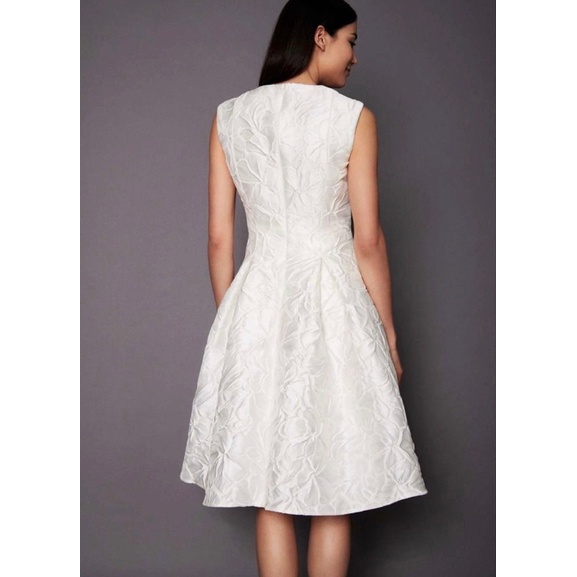 Đầm Talbots dư xịn gấm dệt hoa nổi siêu đẹp