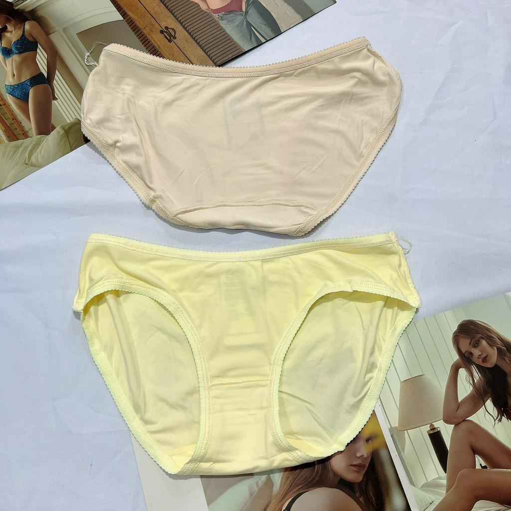 Quần lót nữ cotton dạng phom mini cạp thấp mềm mịn thoáng mát size dưới 50kg