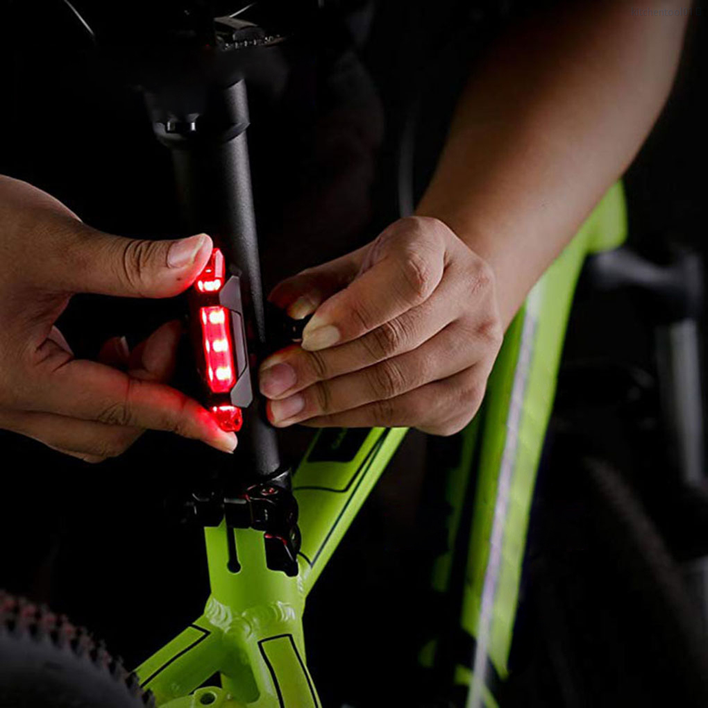 Đèn Led Gắn Yên Xe Đạp Tiện Lợi Chống Thấm Nước Màu Đỏ Xanh / Trắng Đỏ / Xanh Đỏ Trắng Dùng Cho Xe Đạp Ban Đêm