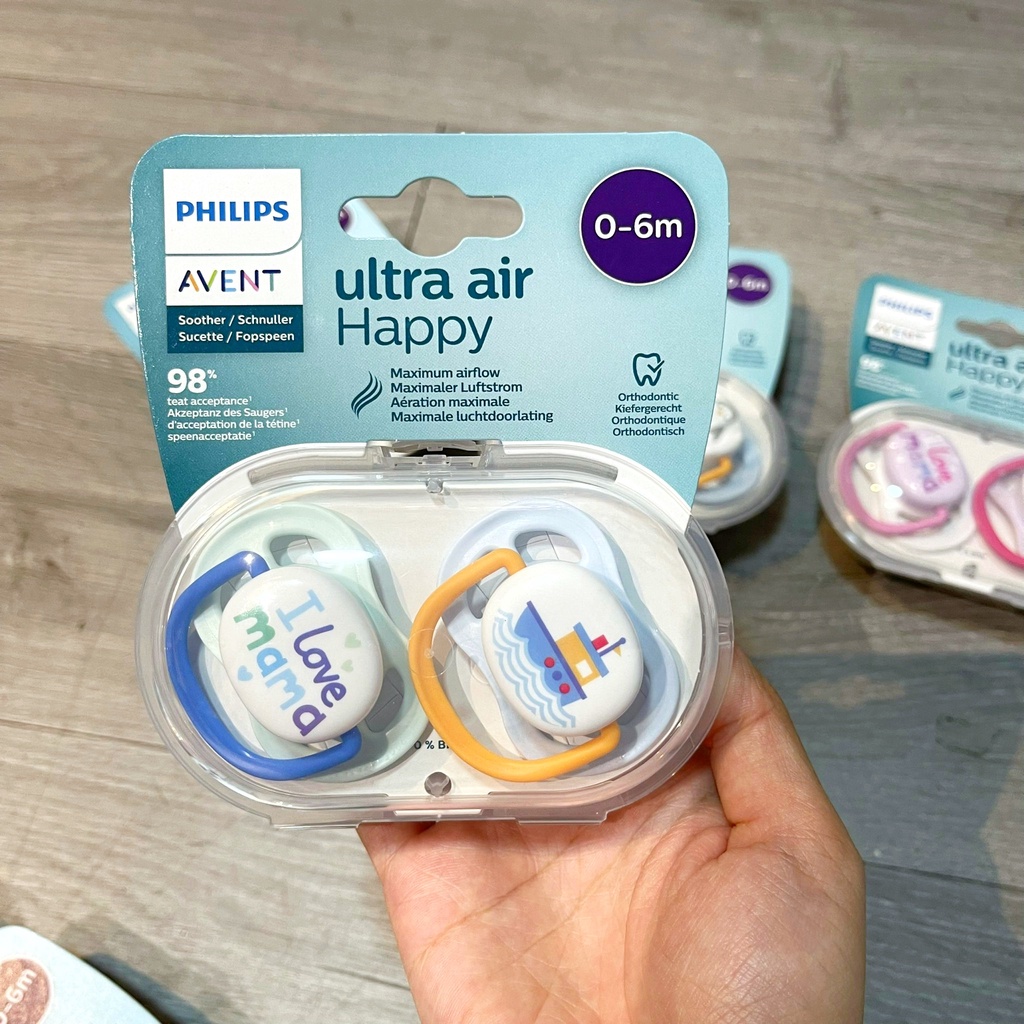 Ti giả Avent chỉnh nha cho bé từ 0 - 18 tháng