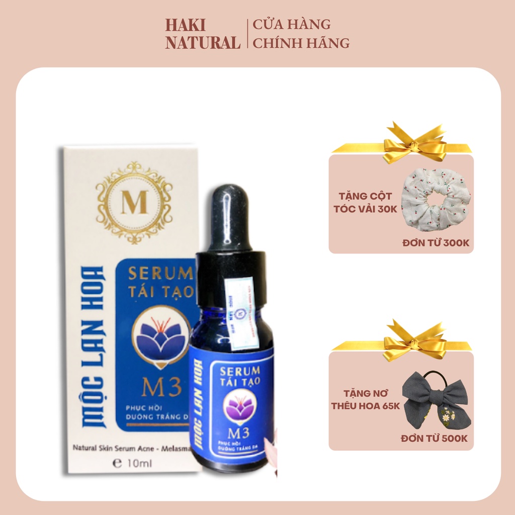 Serum Tái Tạo M3 Mộc Lan Hoa Phục Hồi Dưỡng Trắng Da 10ml