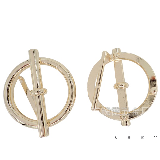 Mặt thắt lưng Khóa kim 3.5cm lắp vừa dây 3,2 đến 3,4cm kiểu dán tròn