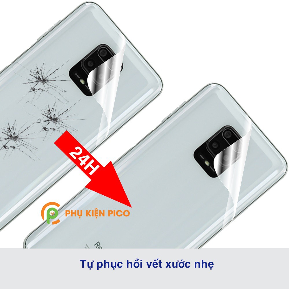 Dán lưng Xiaomi Redmi Note 9s / Note 9 Pro / Note 10 / Note 10 Pro full mặt lưng dẻo trong suốt PPF tự phục hồi
