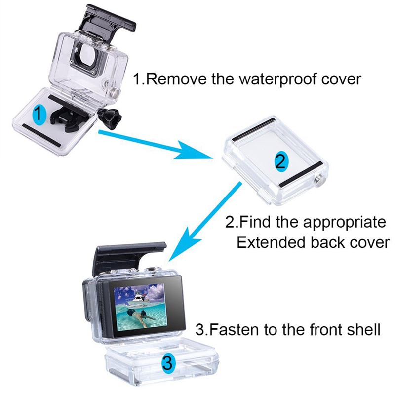 Màn Hình Lcd Bacpac Lcd + Cửa Sau Cho Gopro Hero 3 + 4