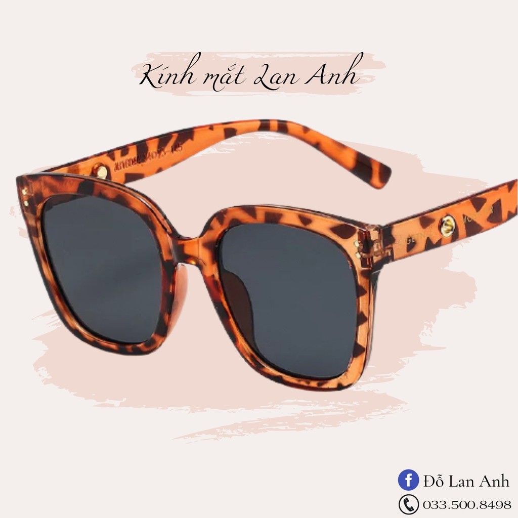 Kính Mát Nam Nữ Mắt Vuông, Thiết Kế Dễ Đeo Phù Hợp Nhiều Khuôn Mặt, Chống Tia UV400 - LAV013