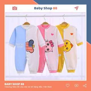 Quần Áo Trẻ Em Kiểu Áo Liền Quần Sơ Sinh, Bộ Body Hình Thú Dài Tay Cho Bé Trai Bé Gái - [BDD13]