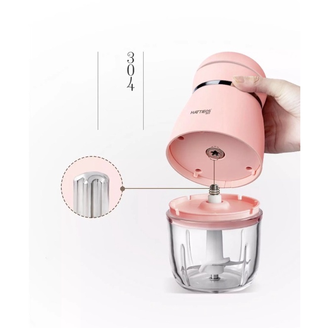 Máy Xay Hatties xay Thịt, Rau, Cháo Cho Bé Ăn Dặm