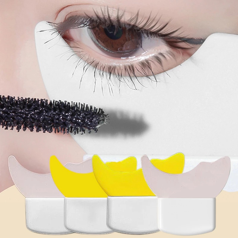 Khuôn Kẻ Mắt/Mascara Bằng Silicone Đa Năng Chuyên Nghiệp Có Thể Tái Sử Dụng Cho Người Mới Bắt Đầu