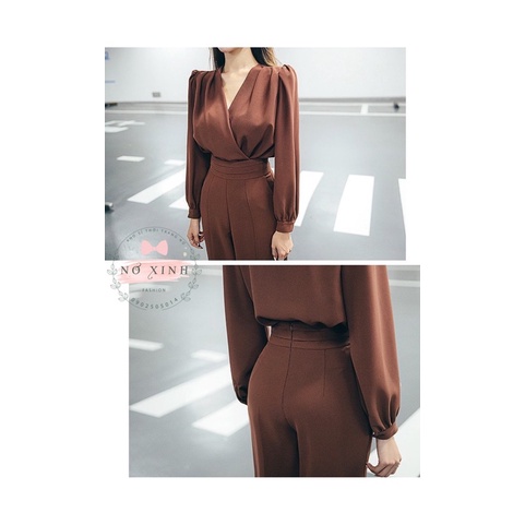[Mẫu mới] Jumpsuit Nữ Tay Dài Ống Rộng Hàn Quốc Thời Trang Nữ Có Size M-L-XL-XXL