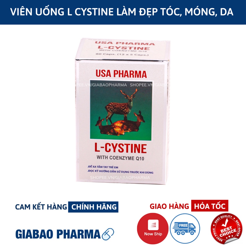 VIÊN UỐNG TỔNG HỢP LÀM ĐẸP DA, TÓC, MÓNG L-CYSTINE