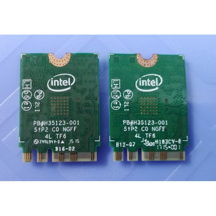 card wifi Intel 7265 AC, chuẩn NGFF (loại 2)