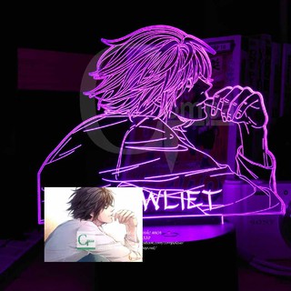 [ẢNH SHOP TỰ CHỤP] Đèn Ngủ Anime Death Note L Lawliet Type 01 ADTN0101 16 màu tùy chỉnh quà tặng