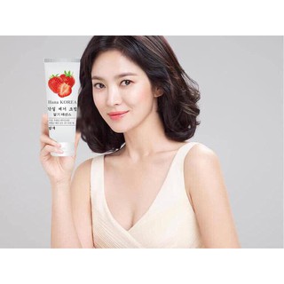 Gel tẩy tế bào chết dâu tây hana korea