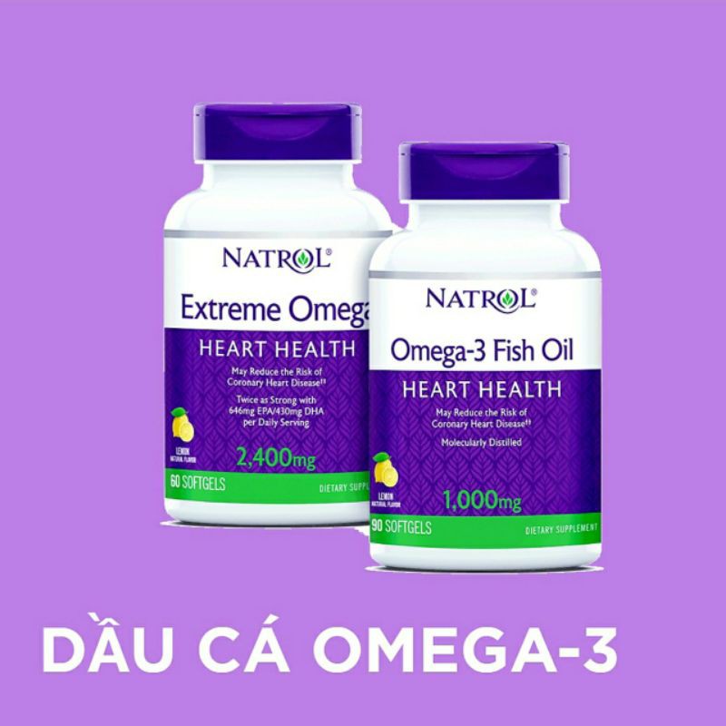 Fish Oil Natrol Dầu Cá Omega 3 1000mg Hương Chanh 90 Viên Cam Kết Chính Hãng