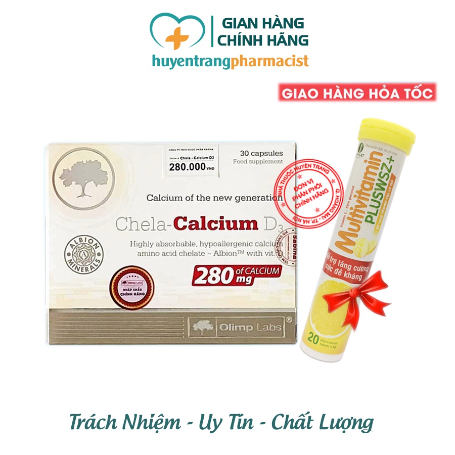 Chela Calcium D3 - Vitamin Bầu bổ sung Canxi và Vitamin D3 trước và sau sinh