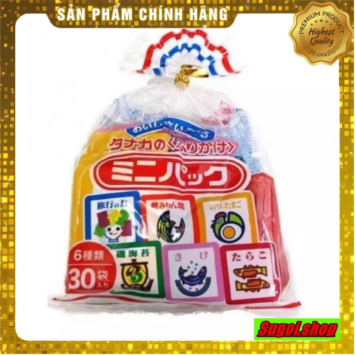 Gia vị rắc cơm Tanaka Furikake 30 gói Nhật