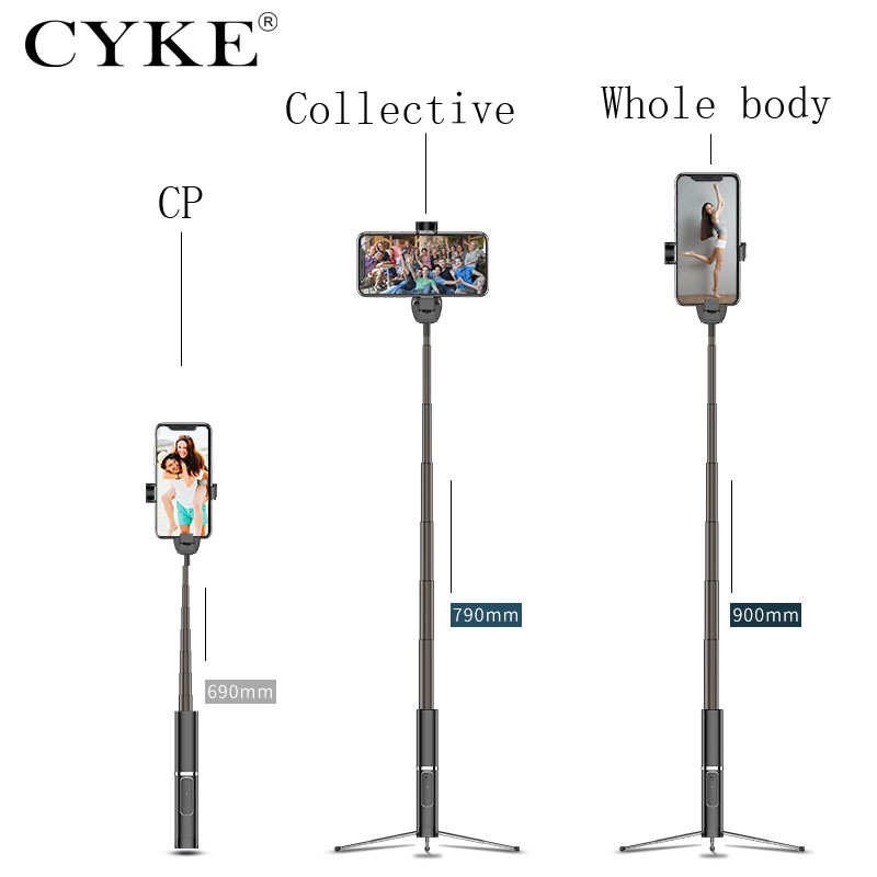 Gậy chụp ảnh CYKE H1 đa năng có điều khiển từ xa cho Android Apple