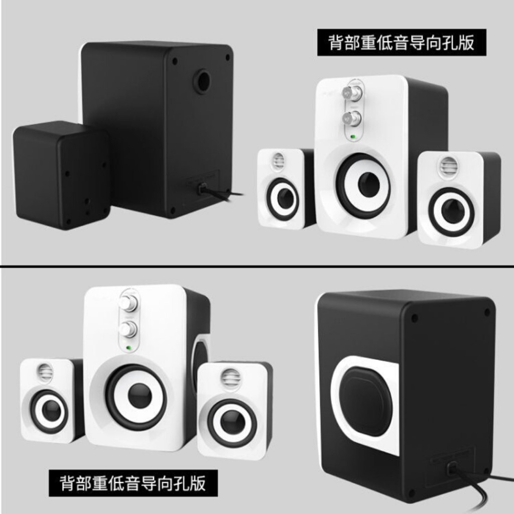 Loa Máy Tính Laptop Giá Rẻ Có Dây Bass PKCB 201 Speakers PF94