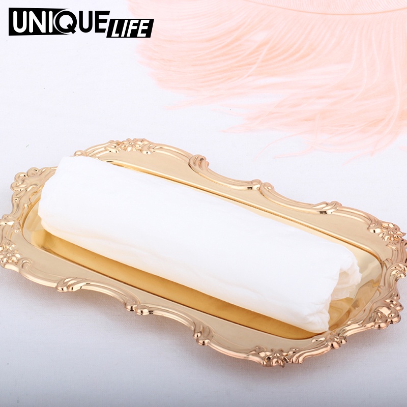 Khay Kim Loại Đựng Đồ Đa Năng Tiện Dụng Cho Khách Sạn Yoyoyo01