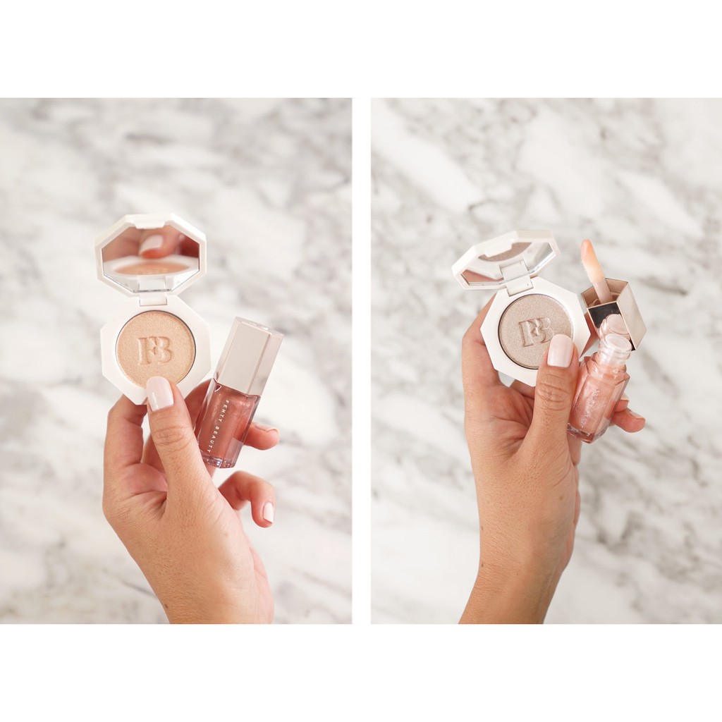 Bộ son bóng + Highlighter FENTY BEAUTY mini (new) | BigBuy360 - bigbuy360.vn