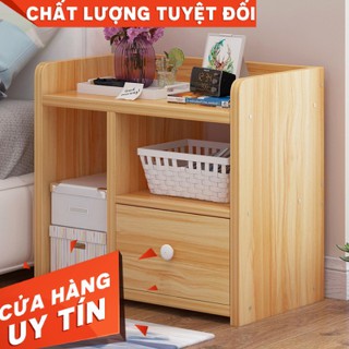 TỦ ĐỂ ĐẦU GIƯỜNG LÀM BẰNG GỖ CAO CẤP VỚI THIẾT KẾ 2 NGĂN 3 TẦNG TIỆN DỤNG